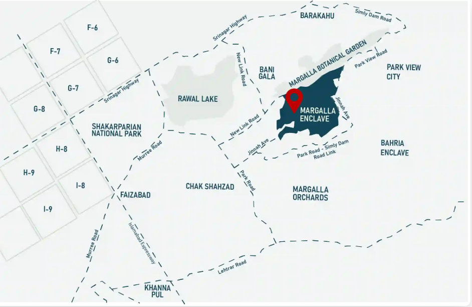 Margalla Enclave Masterplan Map